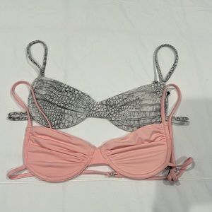 Lot of 2 Lioness Decker Canyon Bikini Swim Tops size L